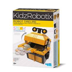 Jouet-Kit éducatif – Assemble ton robot-tirelire de 14 cm