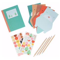 Jouet-Activités artistiques et musicales-Kit papier de lettre - mes amis