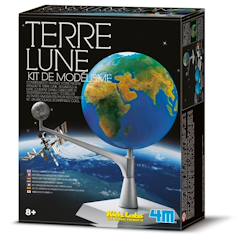 Jouet-Jeux éducatifs-Kit scientifique – Modèle Terre et Lune lumineux à construire