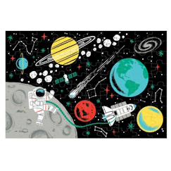 Jouet-Puzzle - l'espace glow in the dark 100 pièces