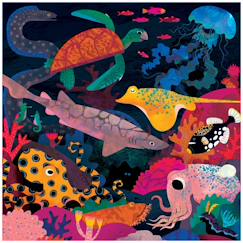-Puzzle Ocean glow in the dark,  scène sous-marine