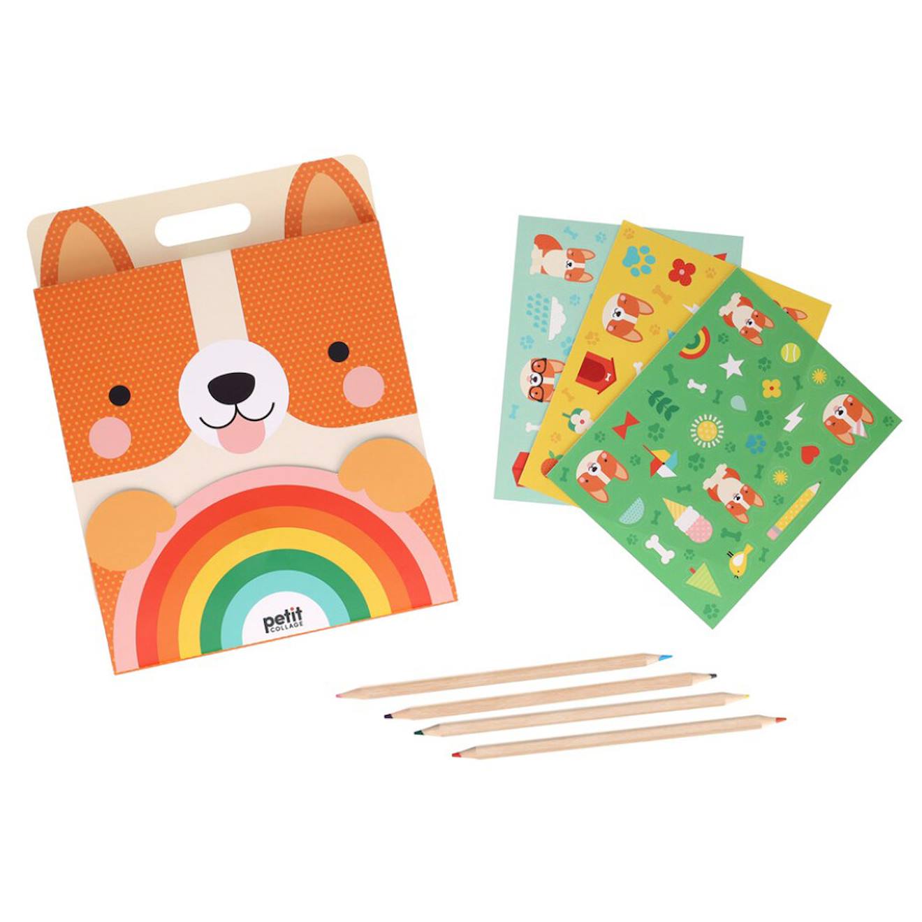 Carnet De Croquis Et Collage Motif Renard Multicolor