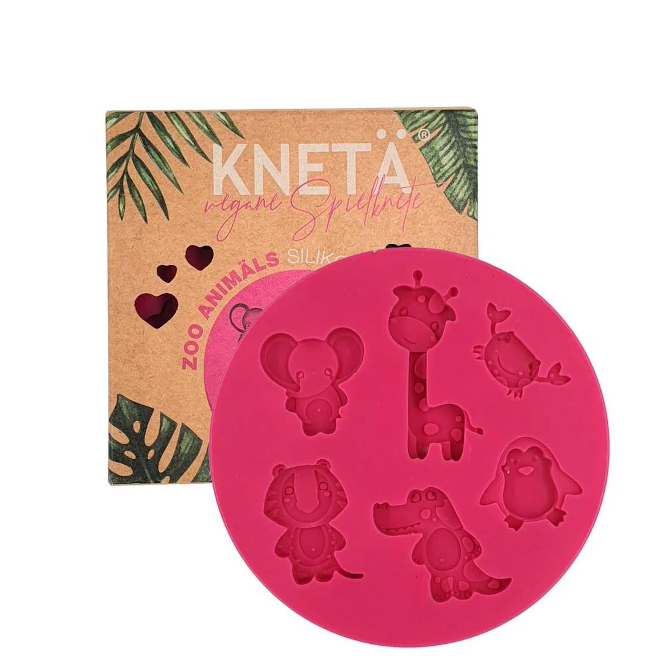 Moule En Silicone - Animaux Du Zoo Pink