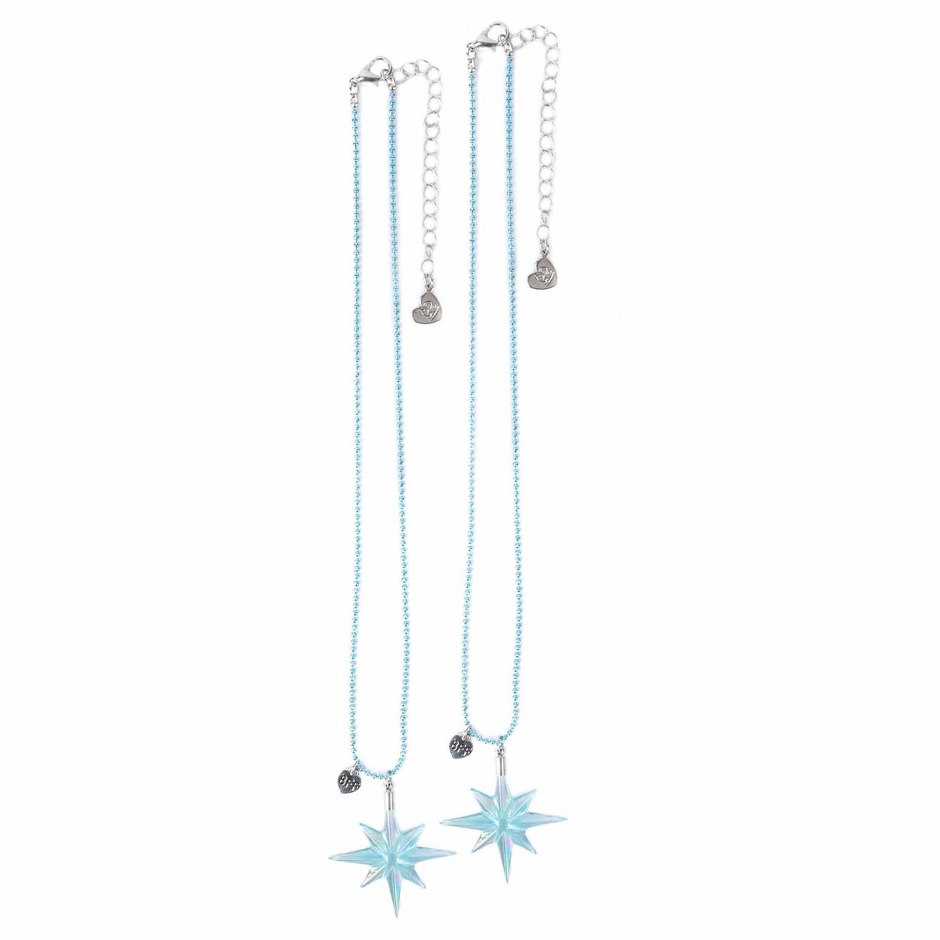 Collier D'amitié Bff Sisters Forever Reine De Glace - Lot De 2 Pièces Bleu