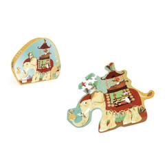 Jouet-Jeux éducatifs-Contour puzzle - éléphant 37 pièces