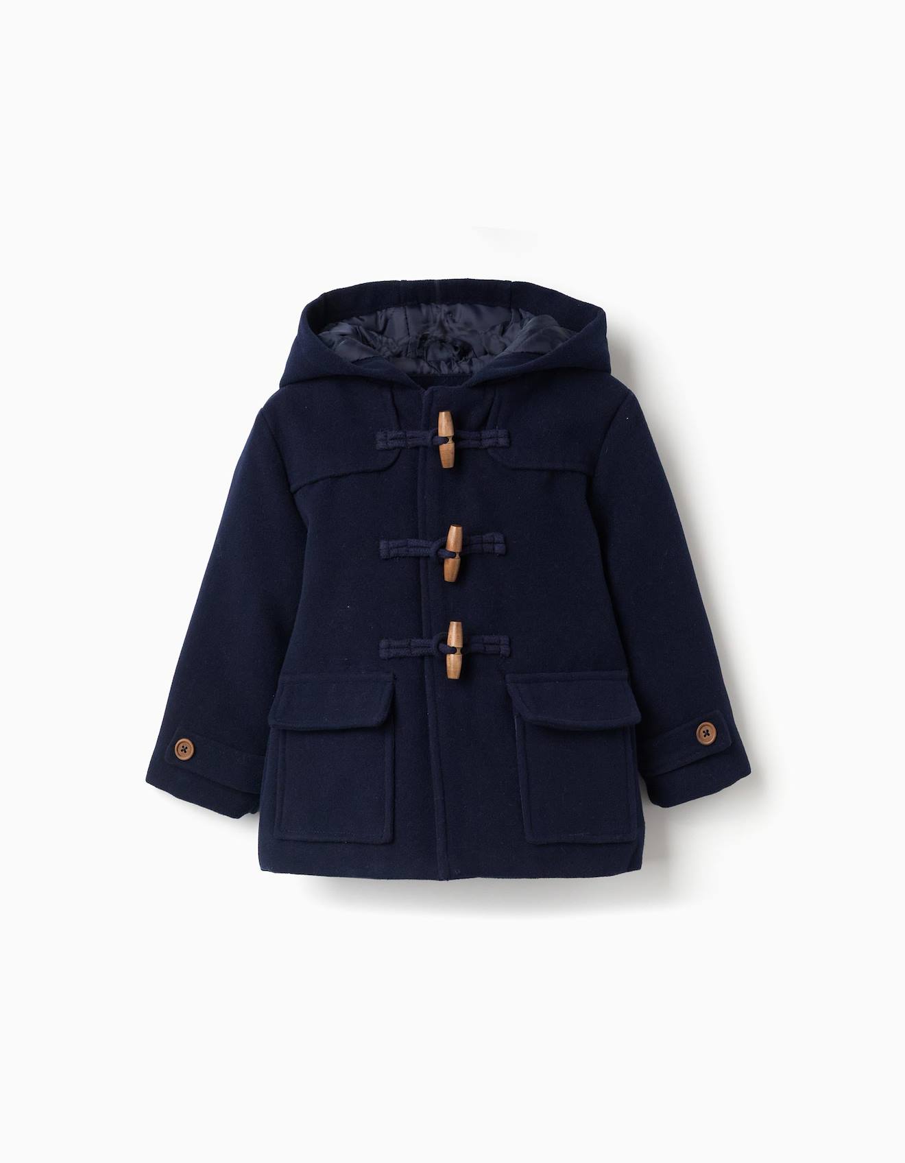 Manteau À Capuche Avec Doublure Matelassée Bleu Foncé
