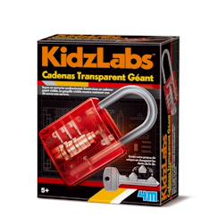 Jouet-Le Cadenas Transparent – Découvre les secrets des clés et goupilles
