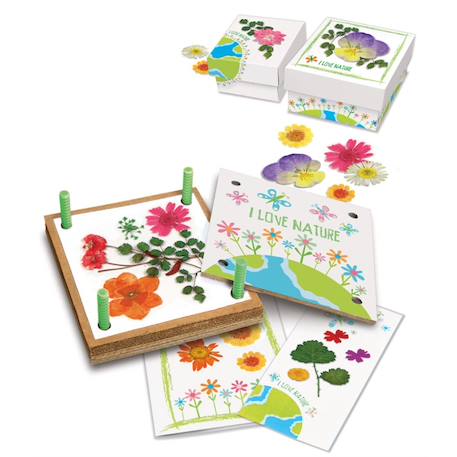Kit d’artisanat inspiré de la nature – Fleurs pressées faciles à réaliser Multicolor 2 - vertbaudet enfant 