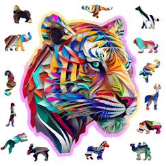Jouet-Puzzle en bois tigre - 150 pièces