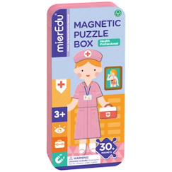 Jouet-Jeux éducatifs-Boîte de puzzle magnétique - médecin