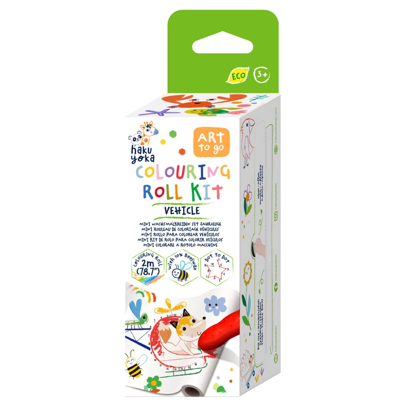 Kit De Rouleau De Peinture Mini - Véhicules Multicolor (Haku Yoka) - Couverture