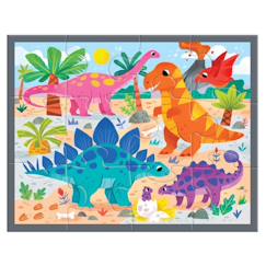 Jouet-Jeux éducatifs-Puzzles-Puzzle - dinosaures 12 pièces