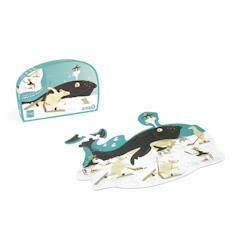 Jouet-Jeux éducatifs-Contour puzzle - baleine 60 pièces