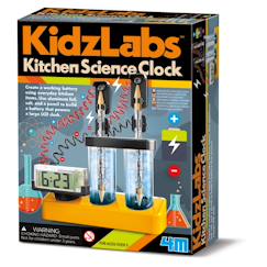 Jouet-Jeux éducatifs-Kit éducatif électrochimie – Une horloge qui fonctionne sans pile