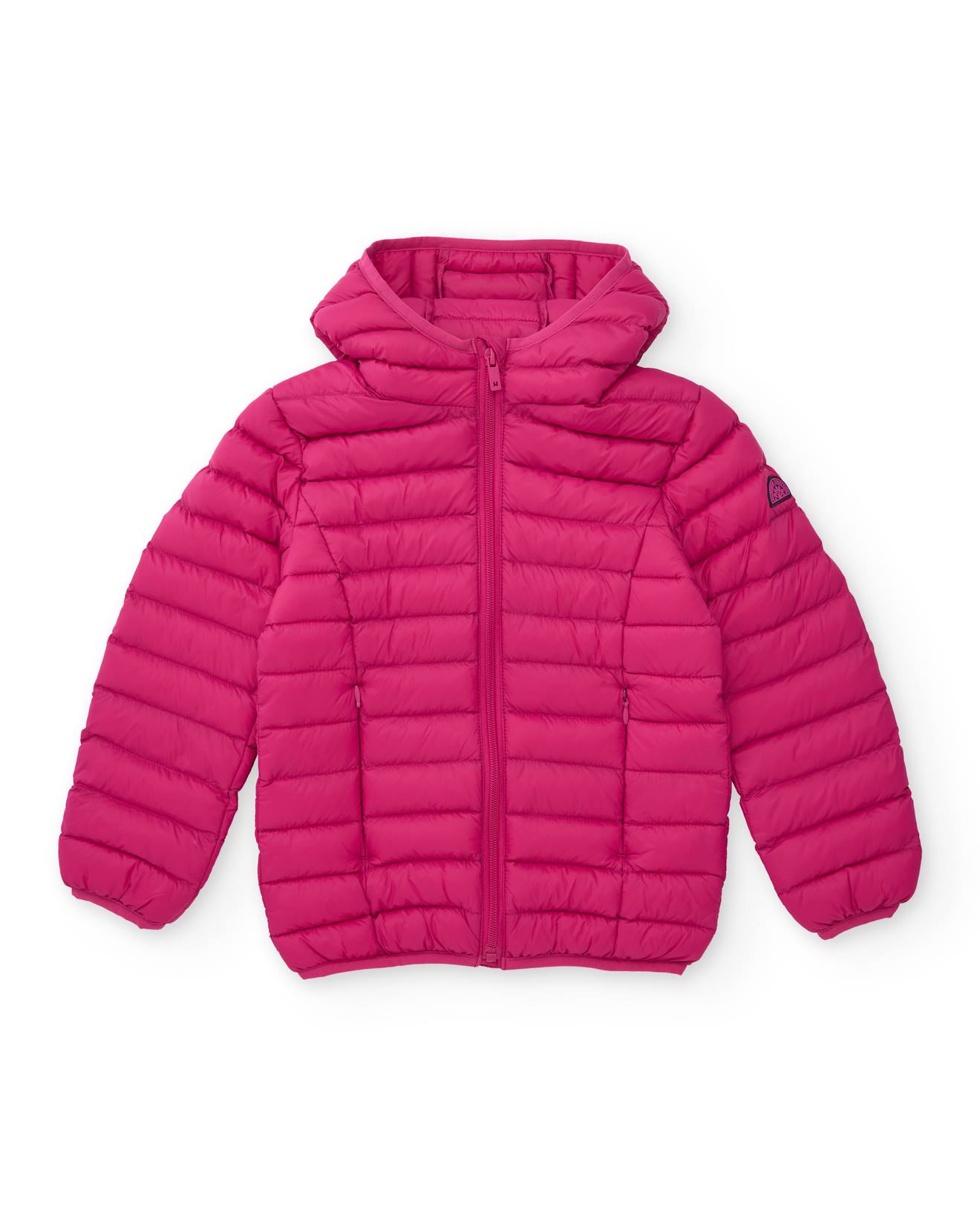 Veste Matelassée Pour Fille Avec Capuche Fuchsia