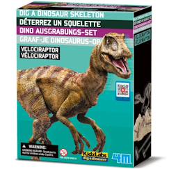 Jouet-Jeux éducatifs-Kit de fouille – Squelette de Vélociraptor à découvrir