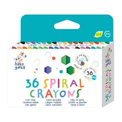 Jouet-36 crayons de couleur spirale