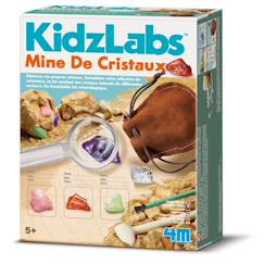 Jouet-Jeux éducatifs-Kit de fouille de cristaux – Découvre et collectionne de vraies gemmes