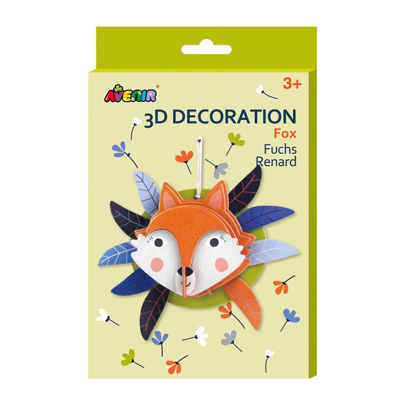 Puzzle 3d Pour Décoration Murale Motif Renard Multicolor