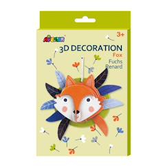 Jouet-Activités artistiques et musicales-Puzzle 3D pour décoration murale motif renard