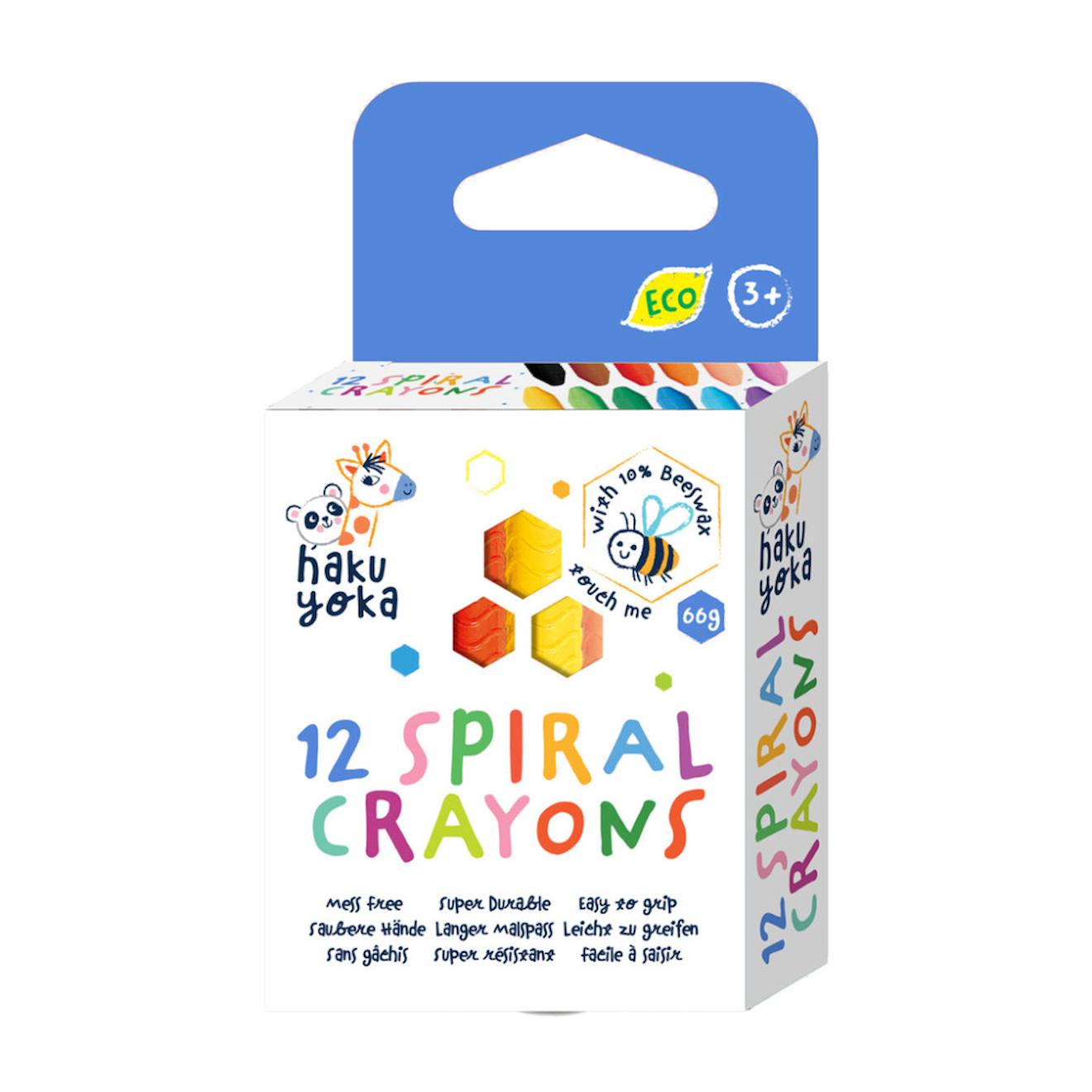 12 Crayons De Couleur Spirale Multicolor