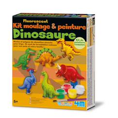 Jouet-Activités artistiques et musicales-Kit moulage - dinosaure fluorescent - version fr + nl