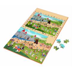 Jouet-Jeux éducatifs-2 en 1 puzzle magnétique - jeu de recherche - chevaliers