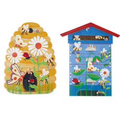 Jouet-Puzzle 2 faces - abeilles