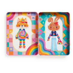 Jouet-Jeux éducatifs-Puzzles-Jeu magnétique Dress-up rainbow fashion