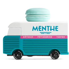 Jouet-Jeux d'imagination-Van macaron - bois de hêtre massif