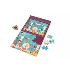Jouet-2 en 1 puzzle magnétique - jeu de recherche mystery - sirène