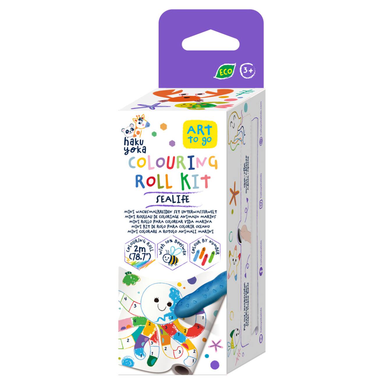Kit De Rouleau De Peinture Mini - Animaux Marins Multicolor (Haku Yoka) - Couverture
