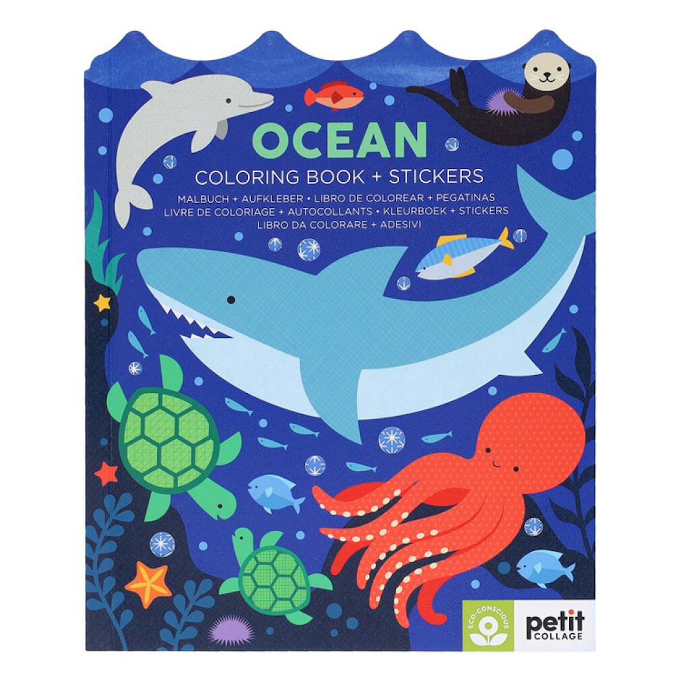 Livre De Coloriage Avec Autocollants - Océan Multicolor