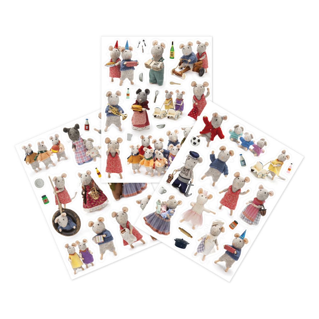 Sam Et Julia - Maison Des Souris Feuillets D'autocollants Multicolor