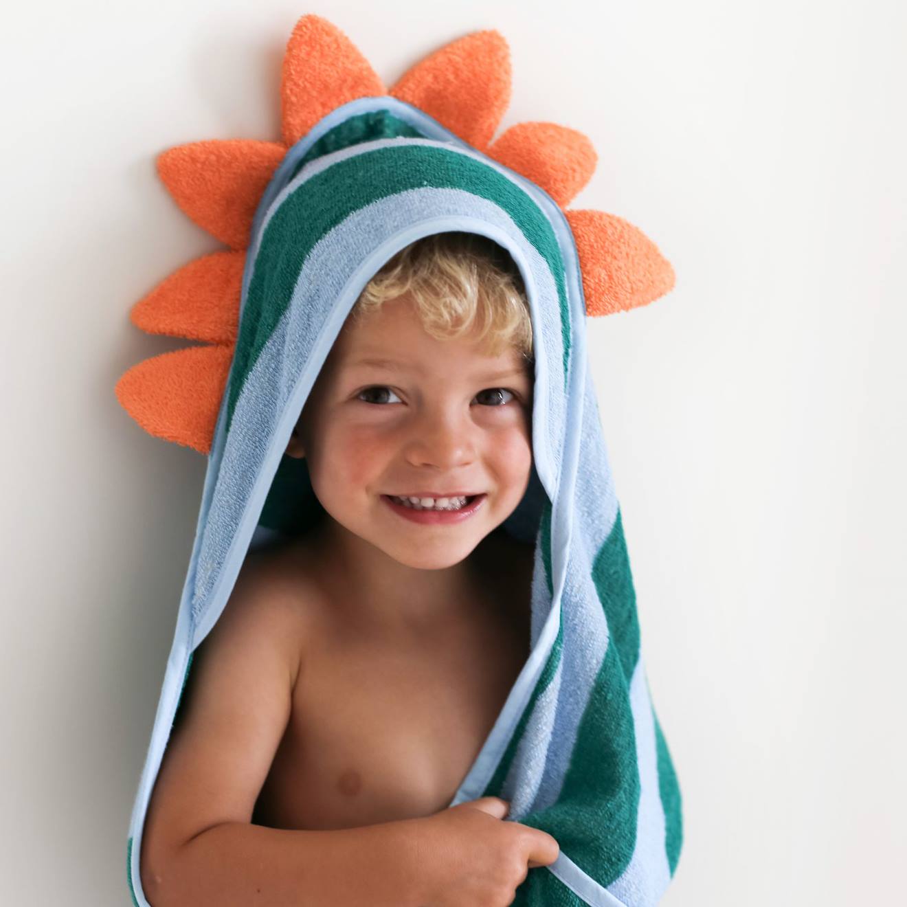 Cape De Bain Dino Lagon (75 X 75 Cm) Vert, Bleu, Orange (Quut) - Image 1