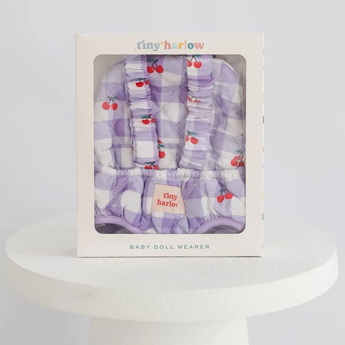 Porte Bébé Pour Poupée Cerise Blanc, Violet, Rouge (Tiny Harlow) - Image 2