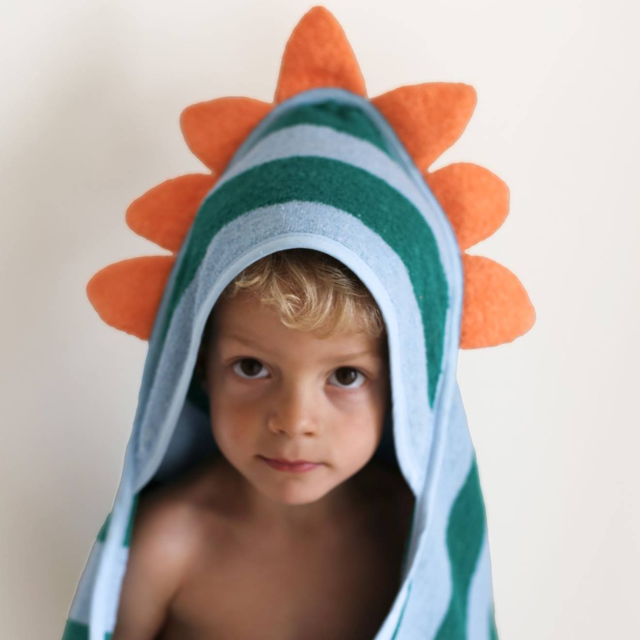 Cape De Bain Dino Lagon (75 X 75 Cm) Vert, Bleu, Orange (Quut) - Image 2