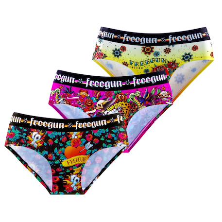 Fille-Lot de 3 culottes  hardy tatoo
