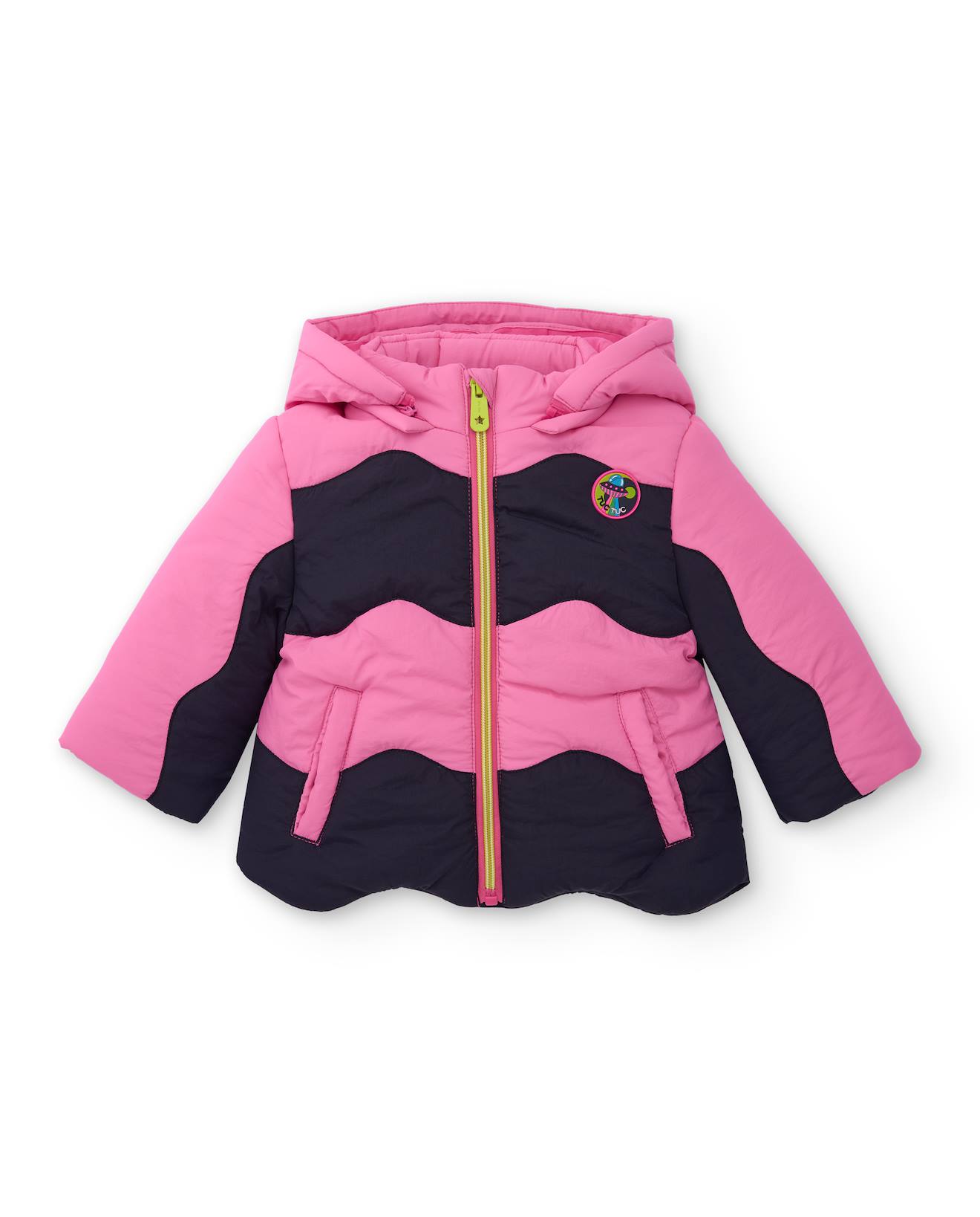 Veste Matelassée Pour Fille Avec Capuche Rose