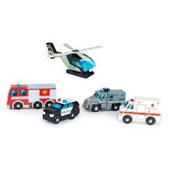 Jouet-Set de 5 véhicules d'urgences