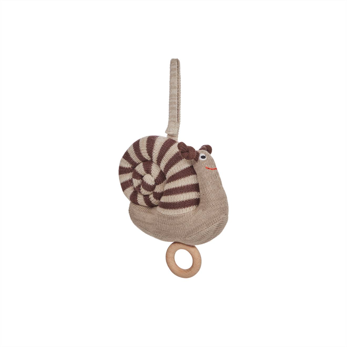 Mobile Musical En Coton Mini Marron