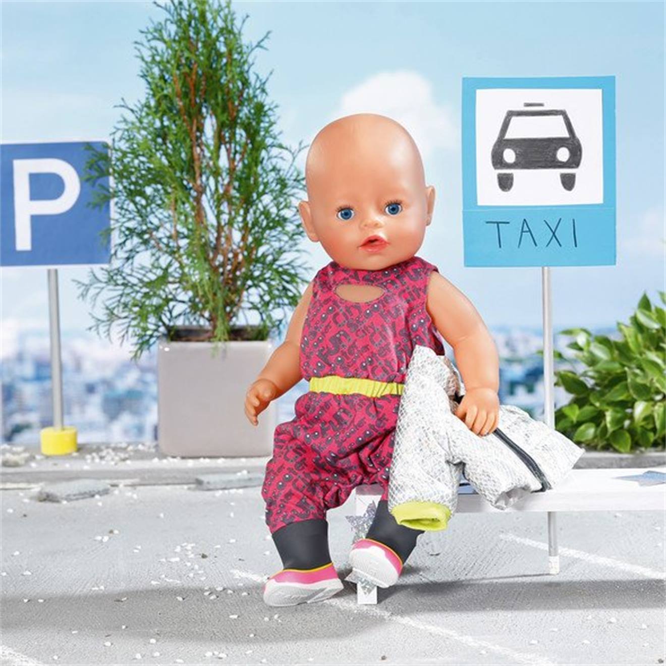 Baby Born City Deluxe Scooter Combinaison 43 Cm Multicolore