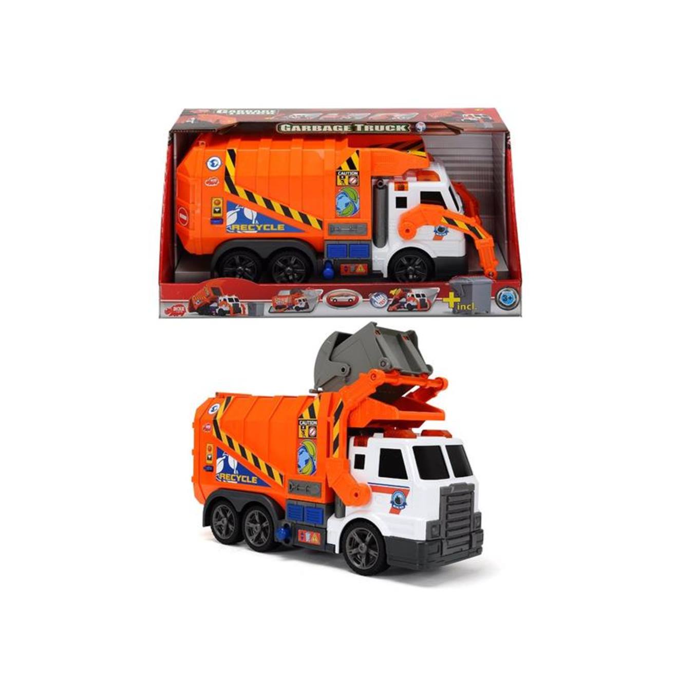 Camion Poubelle Avec Fonction De Vidange Orange