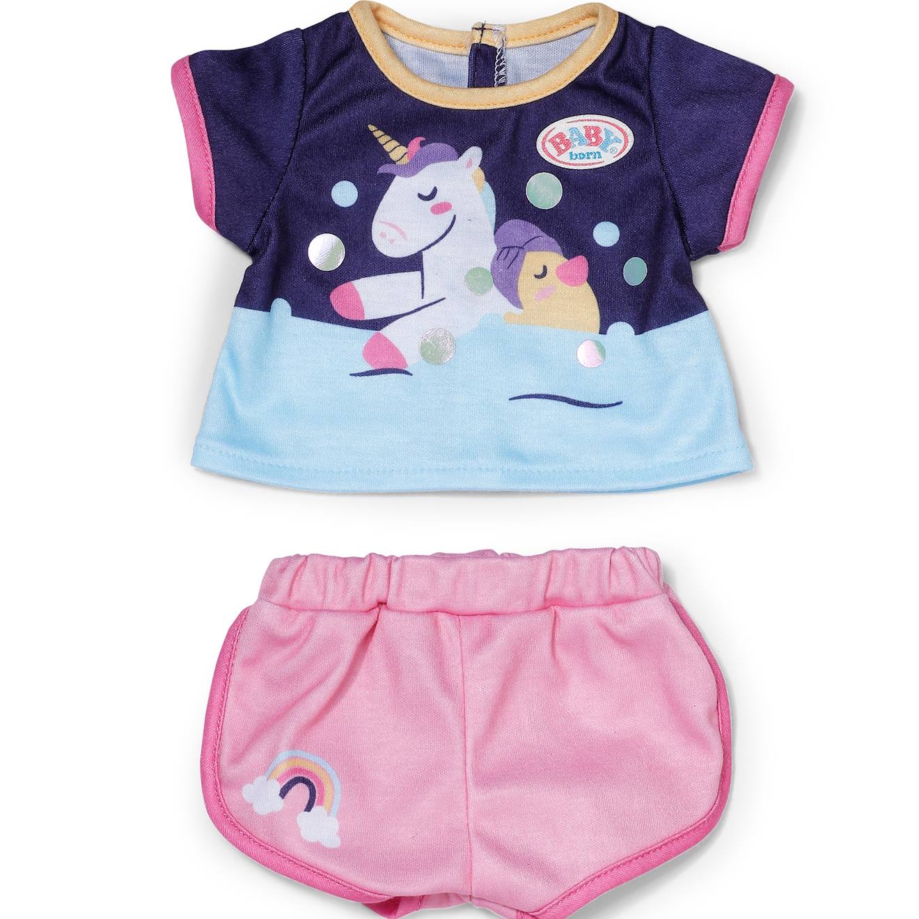 Baby Born Pyjama Licorne 36 Cm Multicolore