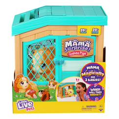 Jouet-Little live pets mama surprise maman-cochon d'inde avec cage et 3 bébés surprise