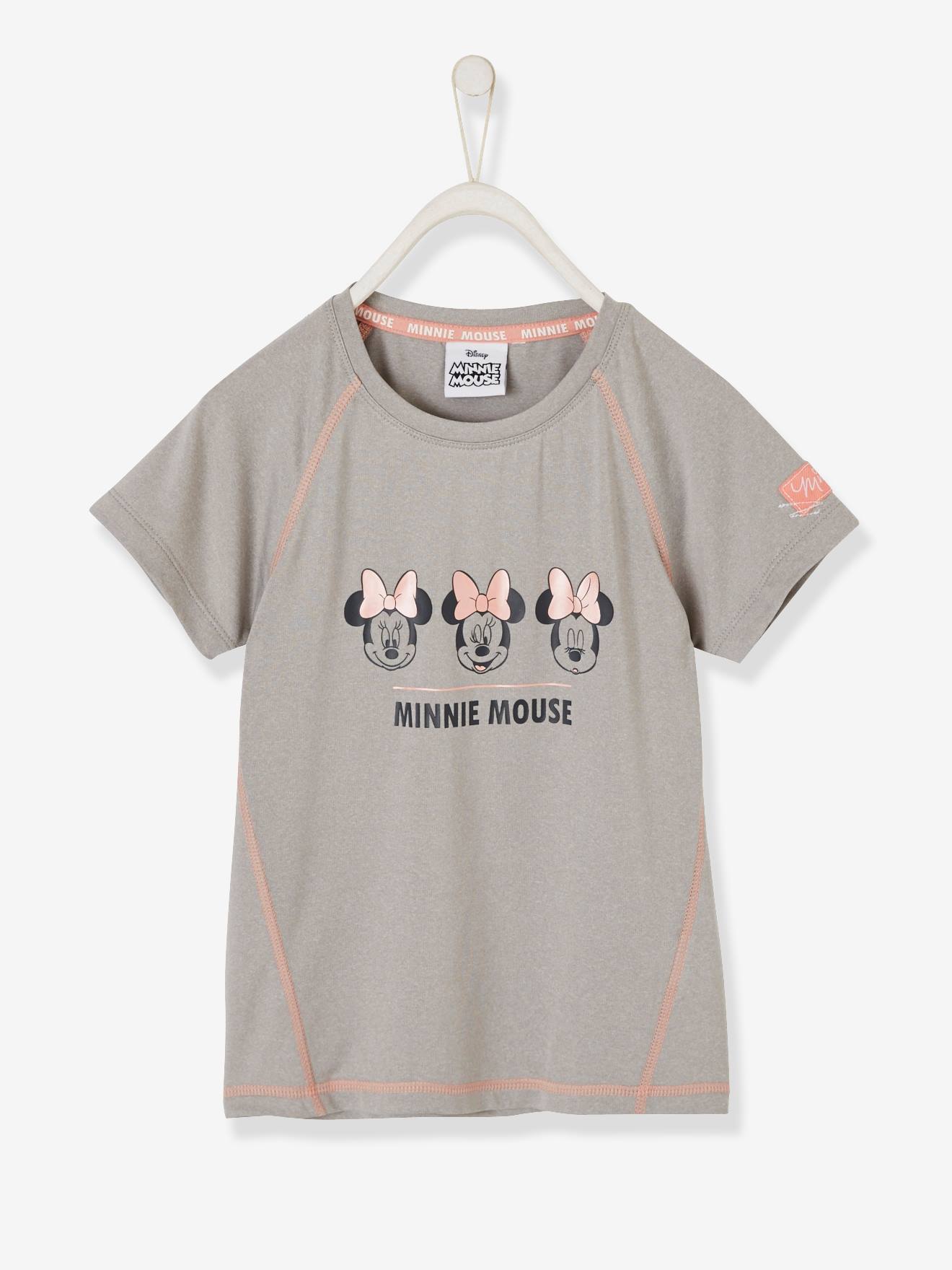 T-shirt sport fille Disney Minnie® gris chiné