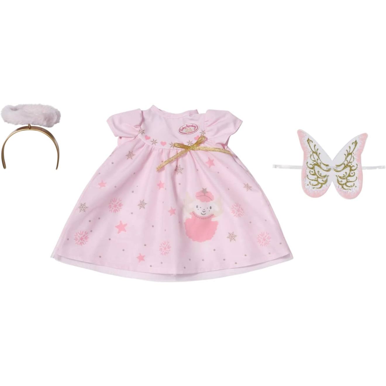 Baby Annabell Robe De Noël 43 Cm Rose