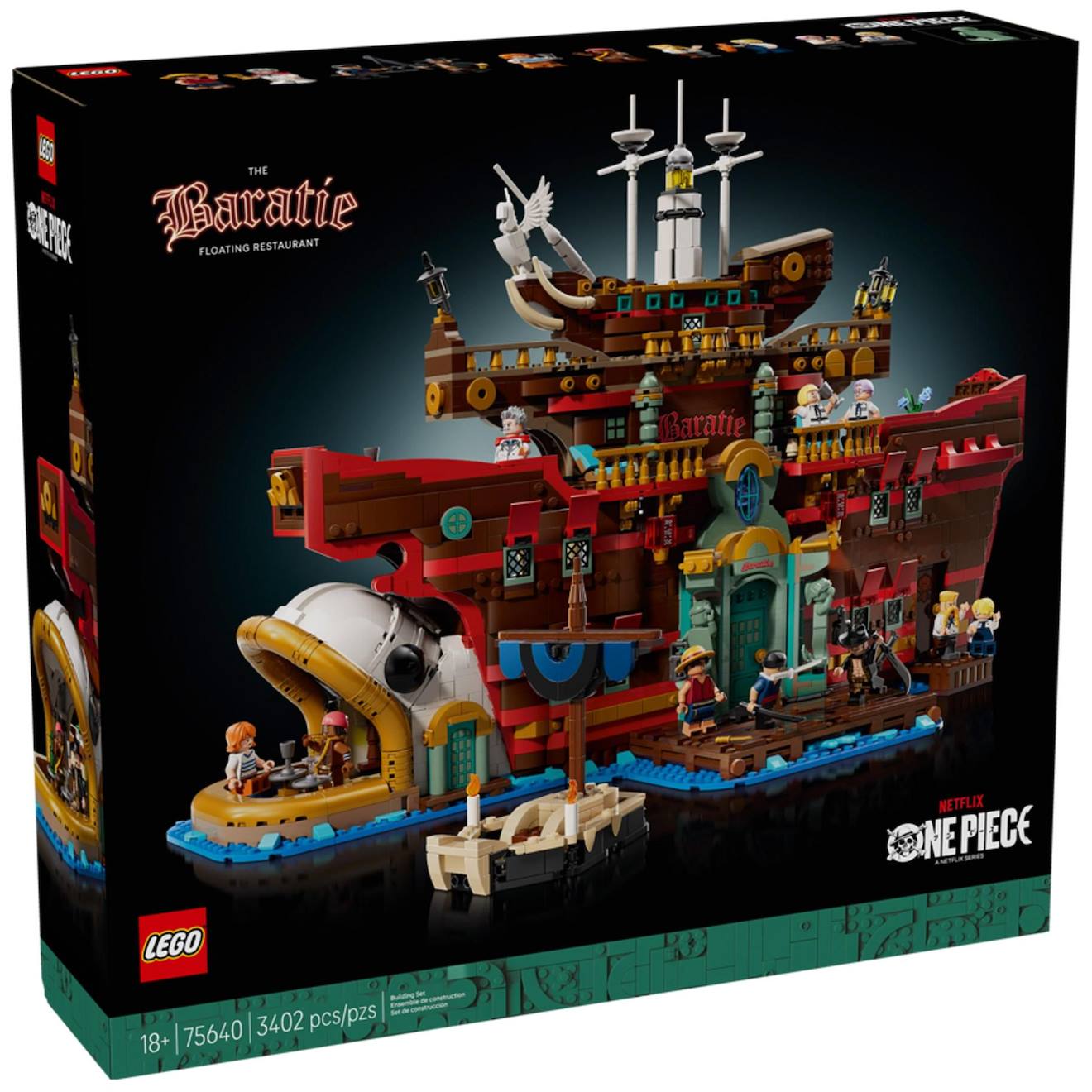 Lego one piece - le restaurant flottant baratie - 75640 multicolore