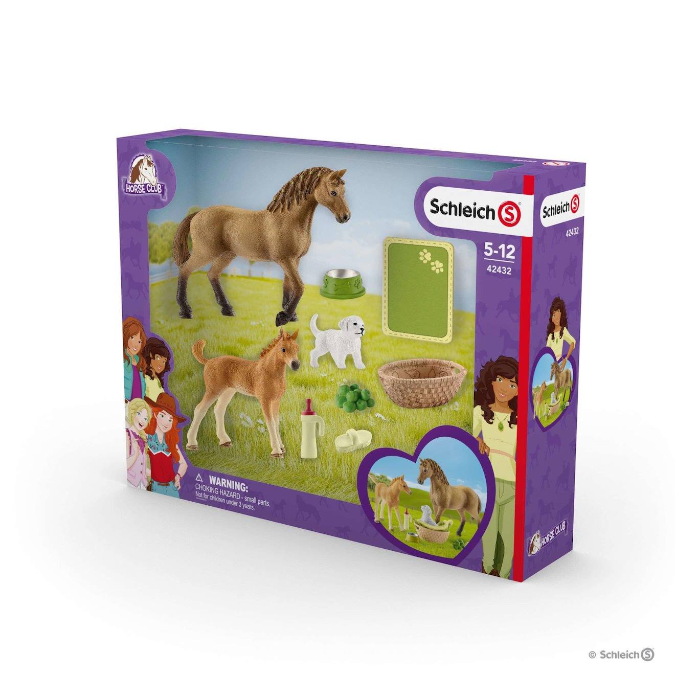 Set De Figurines Et Accessoires - Les Soins Pour Bébé Animaux D'horse Club Sarah Multicolore