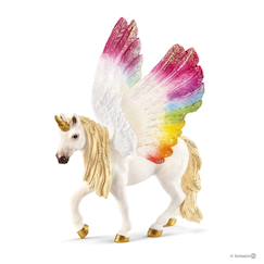 Jouet-Licorne ailée arc-en-ciel